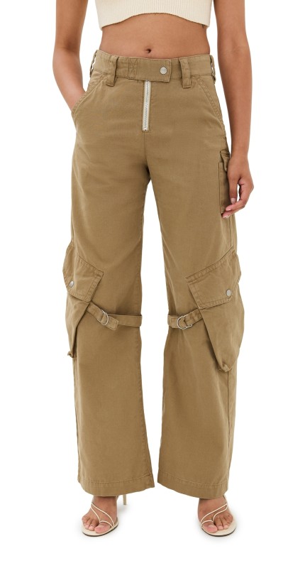 Acne Studios Casual Relaxed Fit Trousers Cold Beige