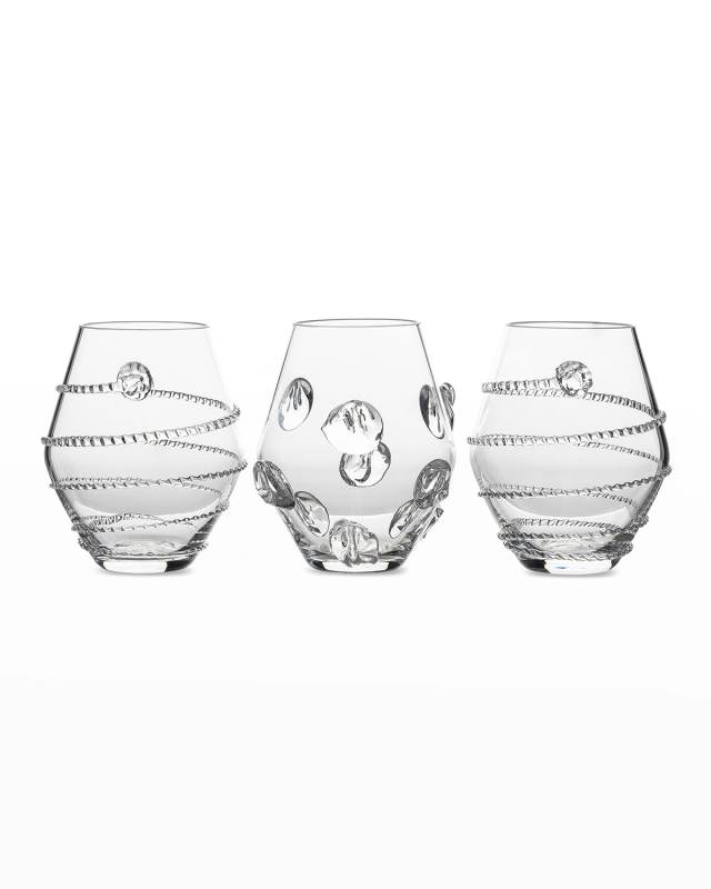 Set of 3 Assorted Mini Vases, Clear