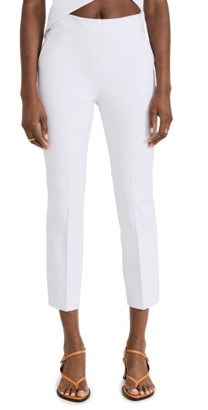SPANX On-the-Go Ankle Slim Straight Pants Classic White