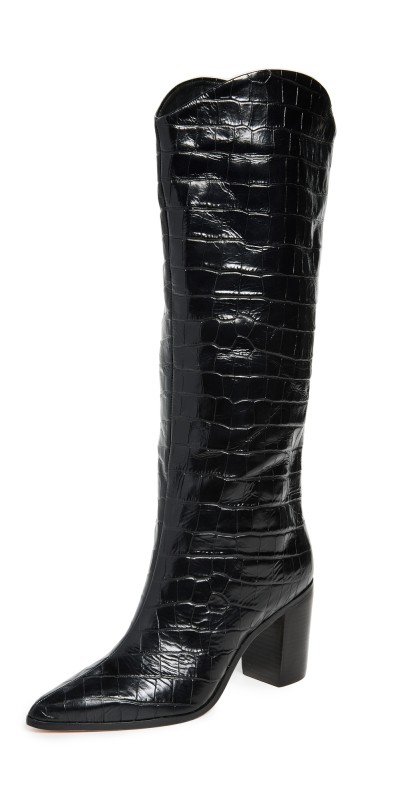 Schutz Maryana Block Boots Black