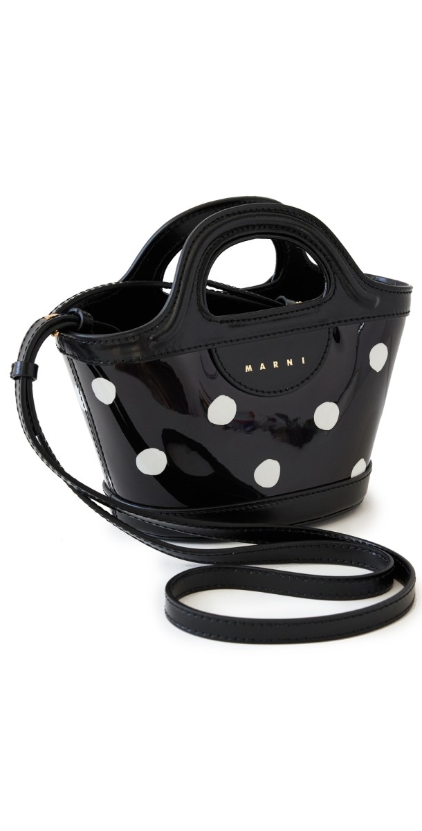 Marni Tropicalia Micro Bag Black/Lily White