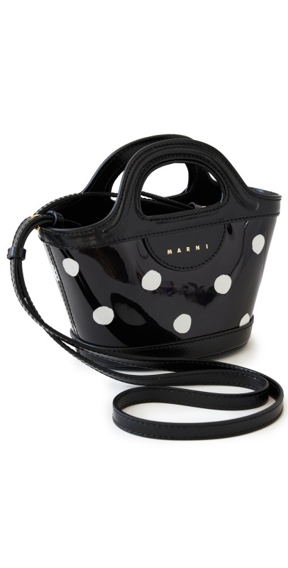 Marni Tropicalia Micro Bag Black/Lily White