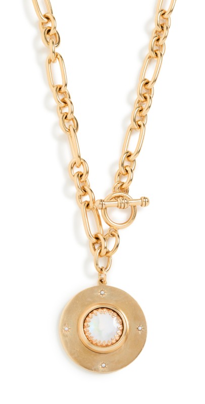 Brinker + Eliza Saturn Necklace Gold