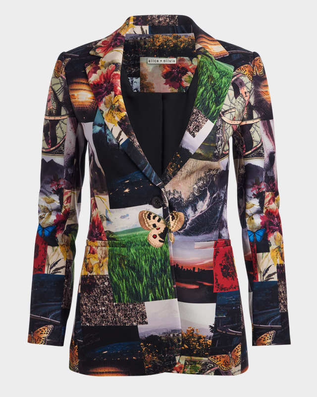 Eco Fusion Macey Notch Collar Fitted Blazer