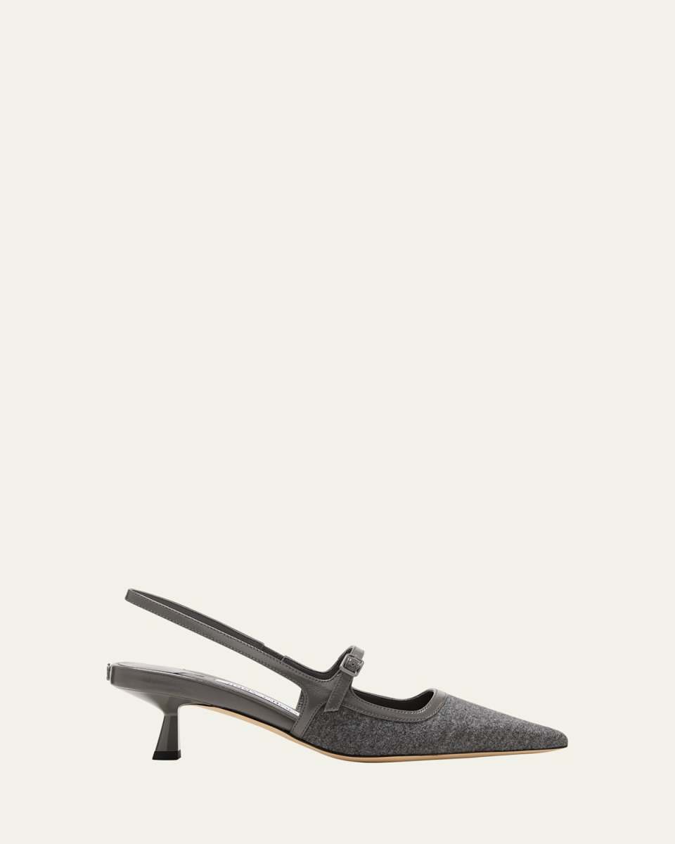 Didi Cotton Mary Jane Slingback Pumps