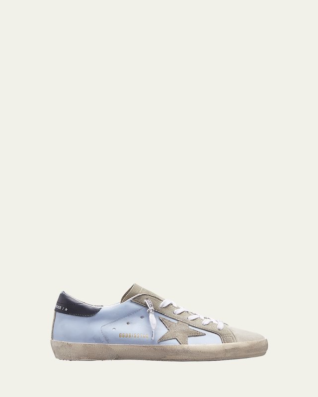 Superstar Mixed Leather Low-Top Sneakers