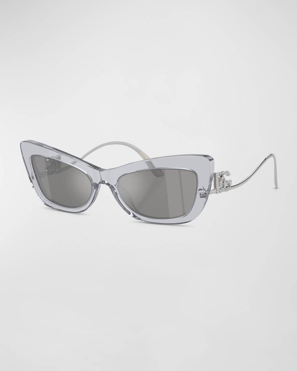 DG Logo Acetate & Plastic Cat-Eye Sunglasses