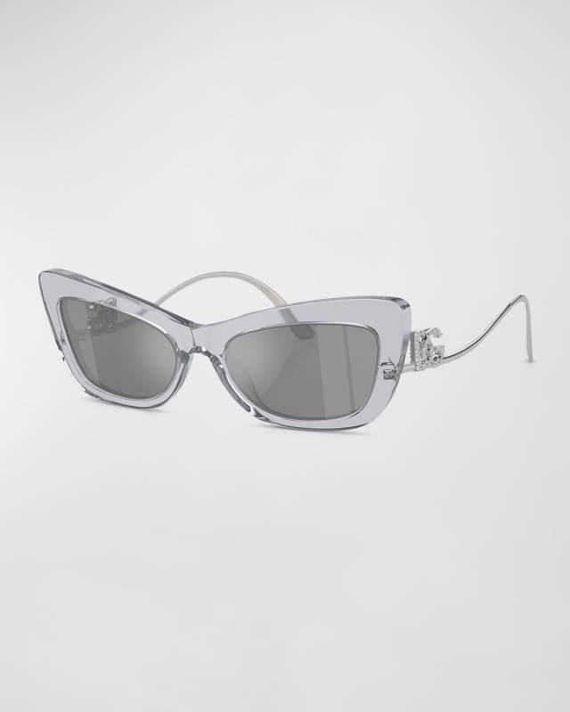 DG Logo Acetate & Plastic Cat-Eye Sunglasses
