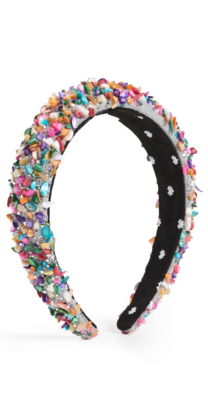 Lele Sadoughi All Over Crystal Alice Headband Confett