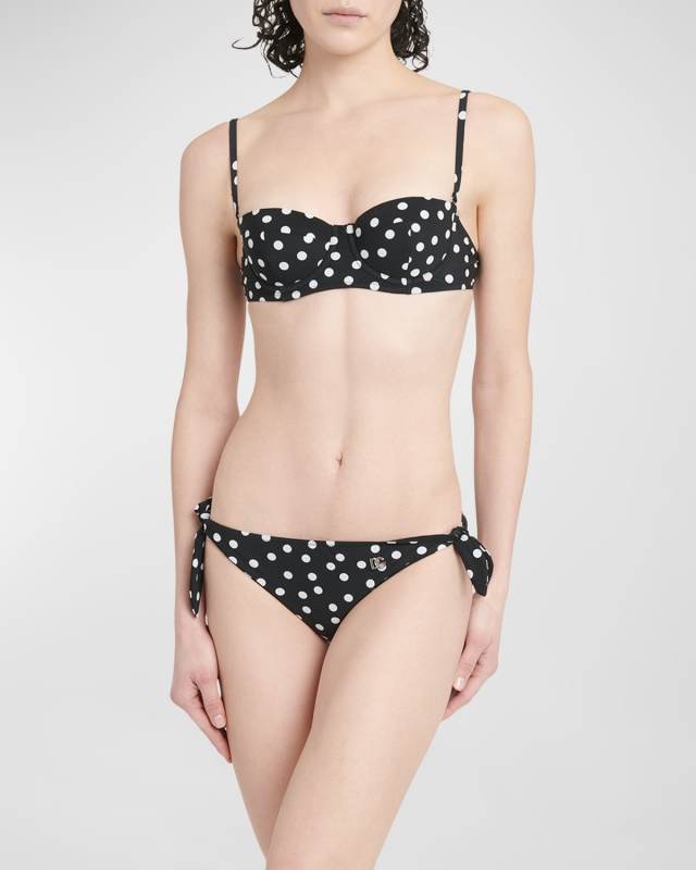 Polka-Dot Sicily Balconette Two-Piece Bikini Set