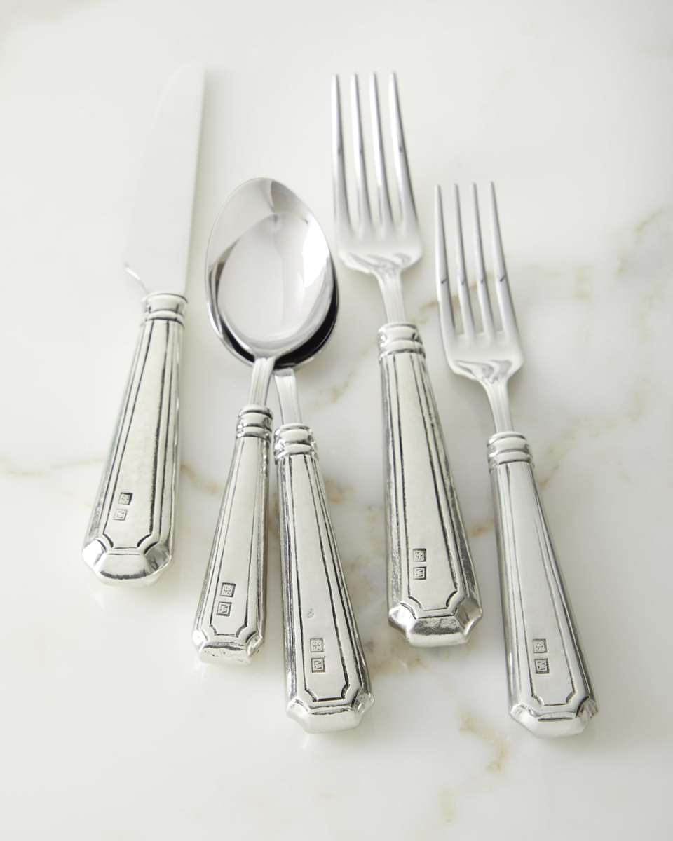 Pewter 5-Piece Dynasty Cutlery Set