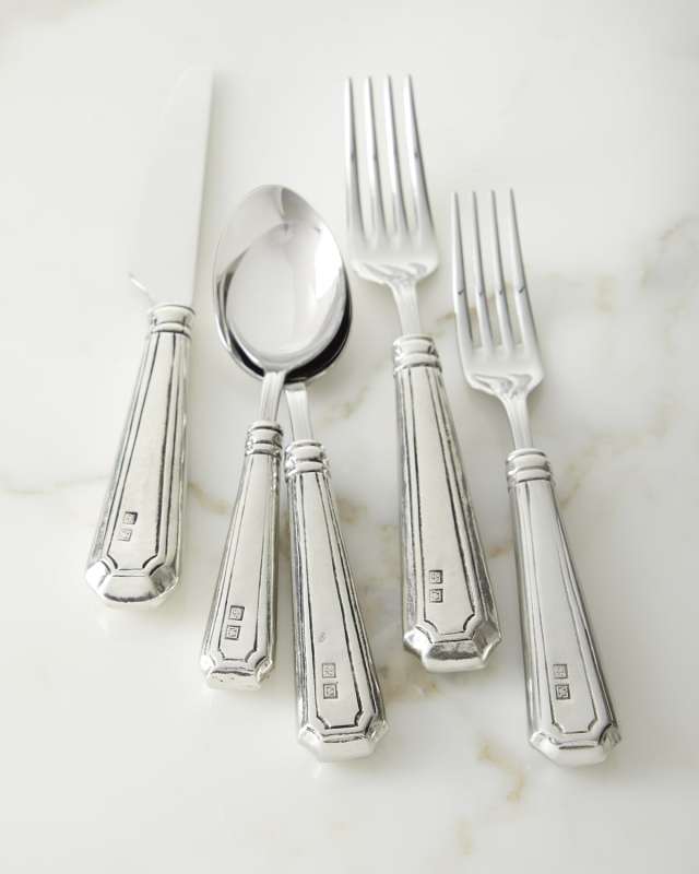 Pewter 5-Piece Dynasty Cutlery Set