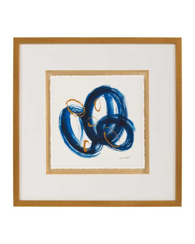 "Blue Gold II" Wall Art by Dyann Gunter