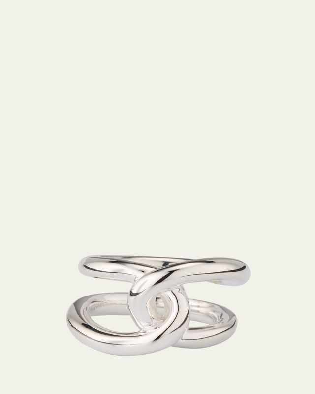 The Agnes Sterling Silver Knot-Tie Ring