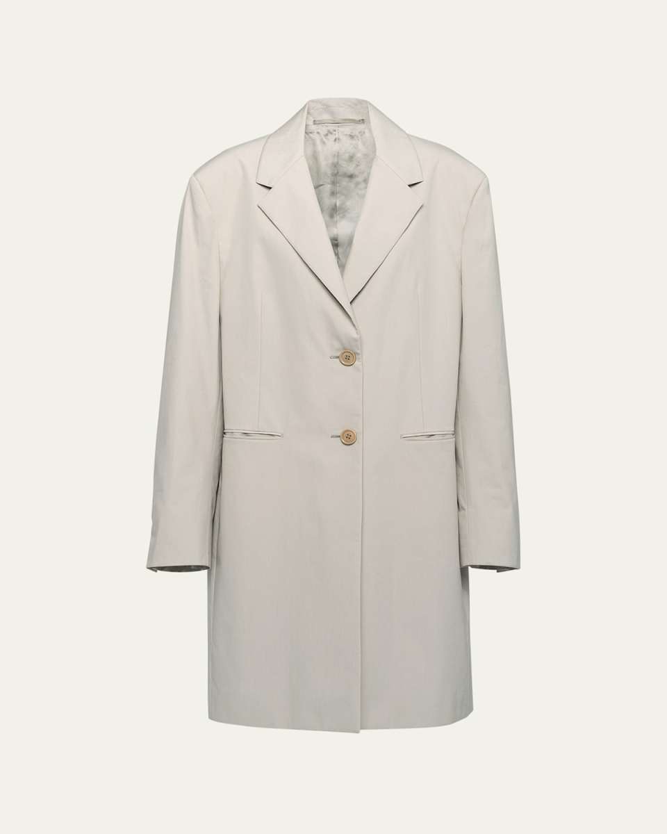 Menswear Fit Panama Cotton Coat