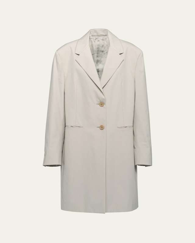 Menswear Fit Panama Cotton Coat