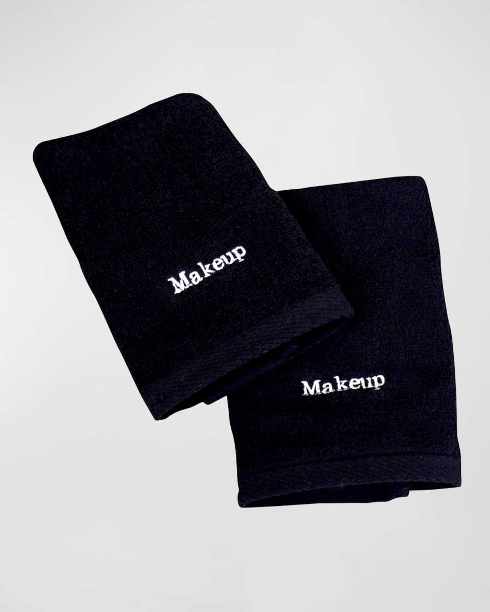 Black Makeup Towel Set