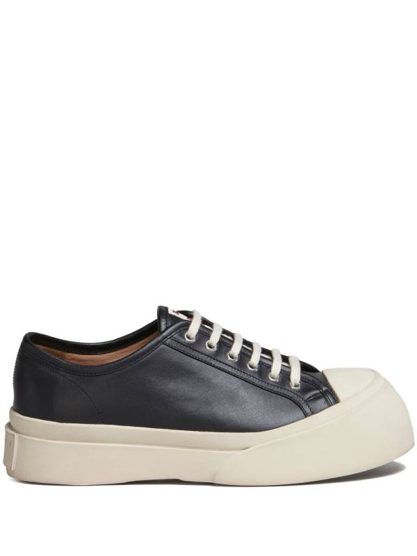 Pablo leather flatform sneakers
