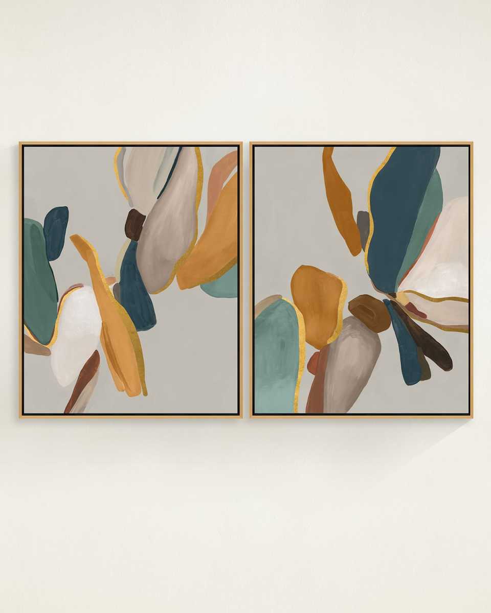 "Common Muse" Framed Giclees by Jean Kenna, 21" x 26" - Set of 2