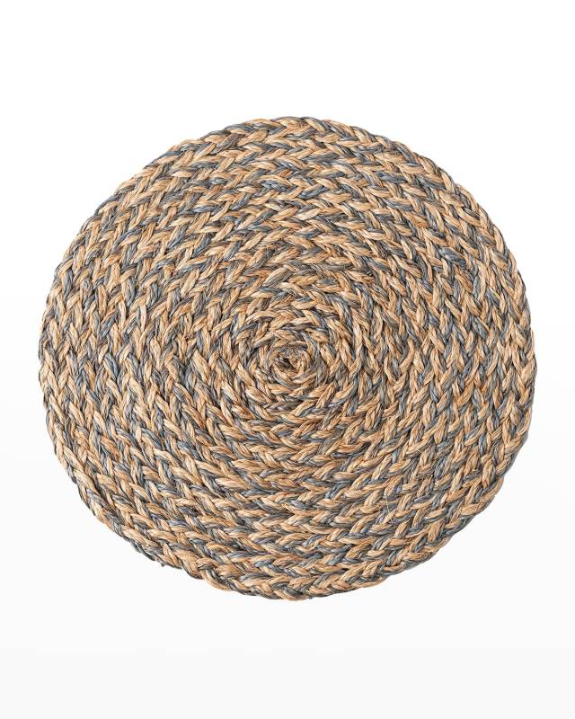 Woven Straw Placemat - Chambray