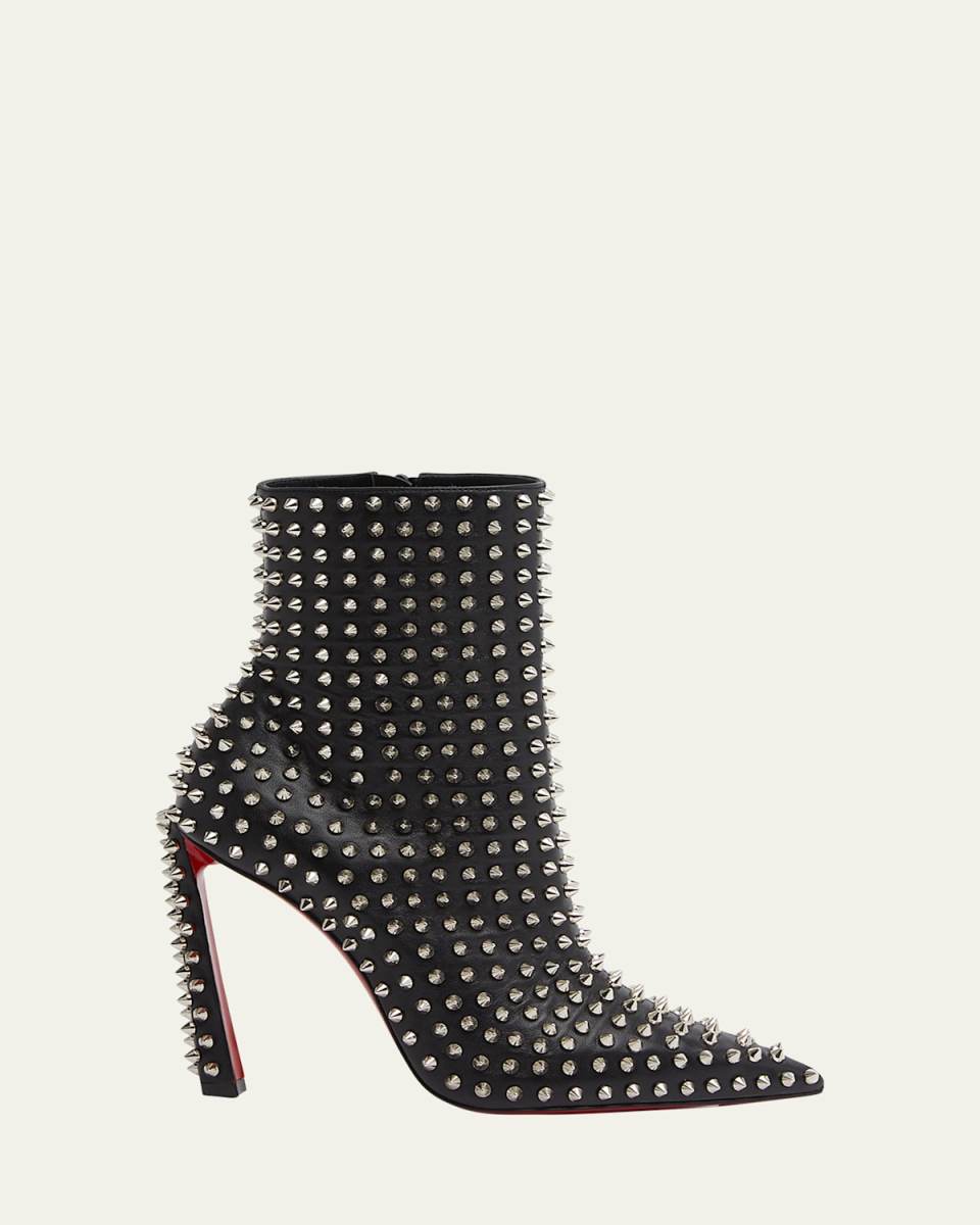Condora Spikes Red Sole Ankle Booties