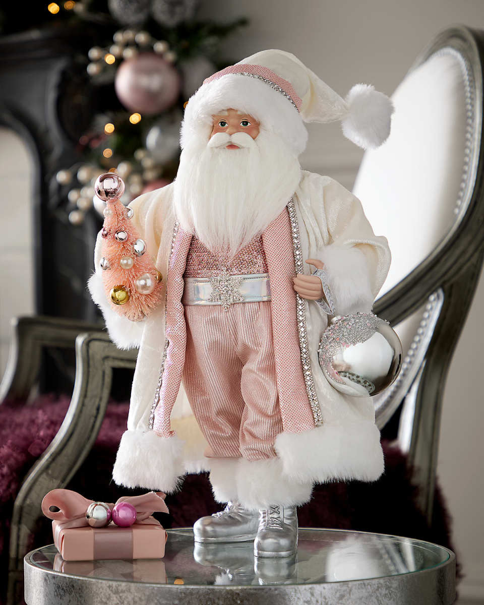 Blush Christmas Santa, 18"