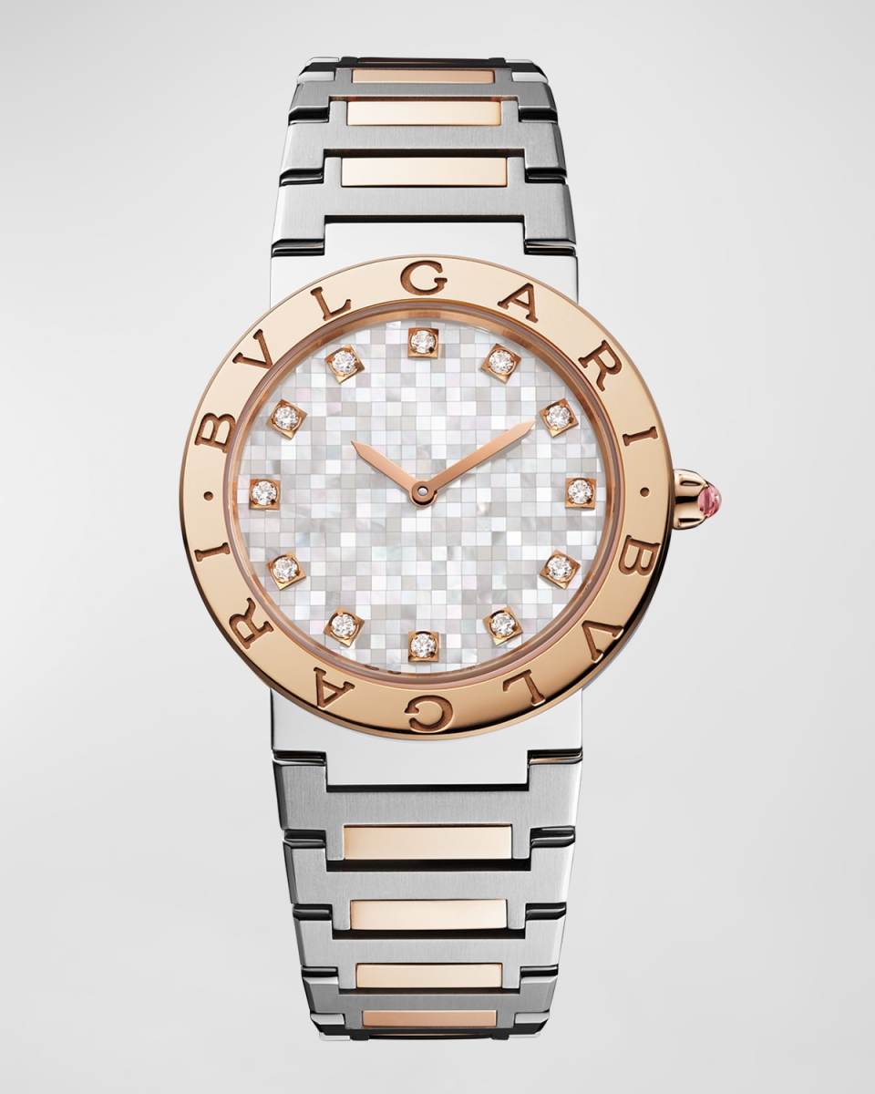 x Lisa Stainless Steel Rose Gold 33mm Watch with Bracelet