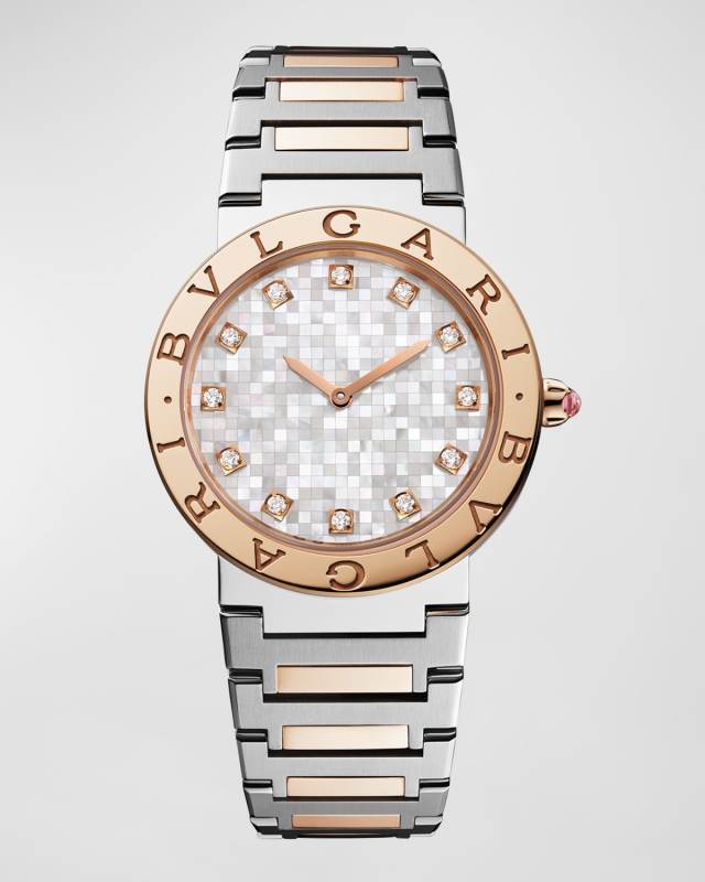 x Lisa Stainless Steel Rose Gold 33mm Watch with Bracelet