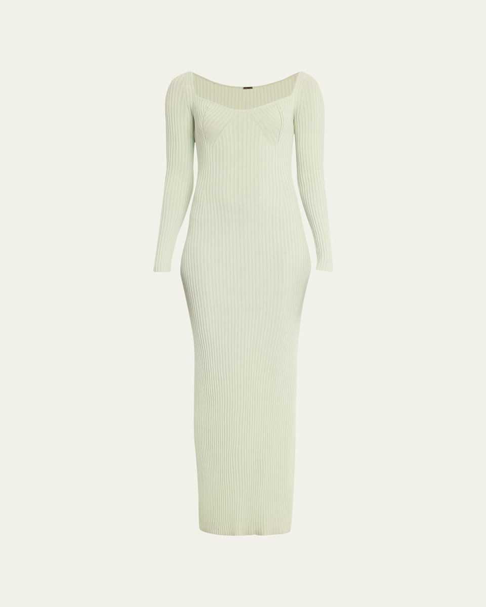 Florentine Ribbed Cashmere Dress