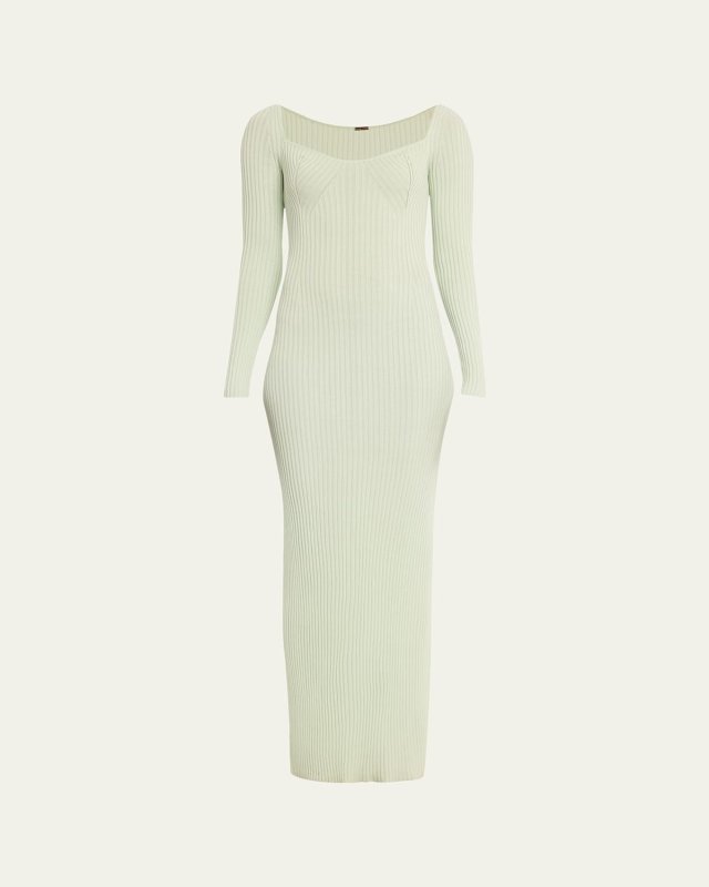Florentine Ribbed Cashmere Dress