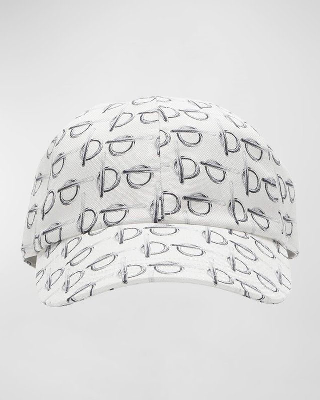 B-Buckle Print Baseball Hat