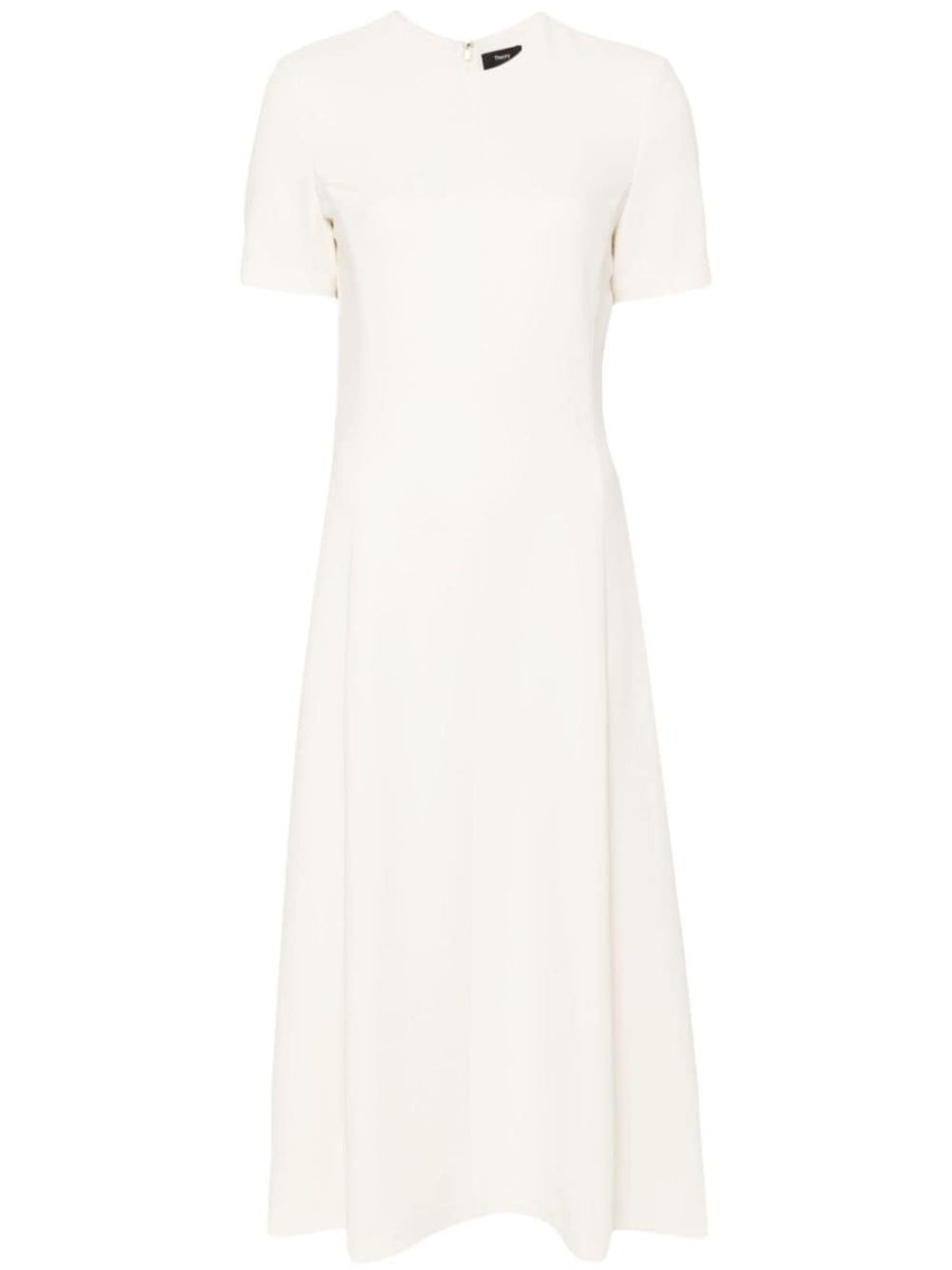 crepe midi dress