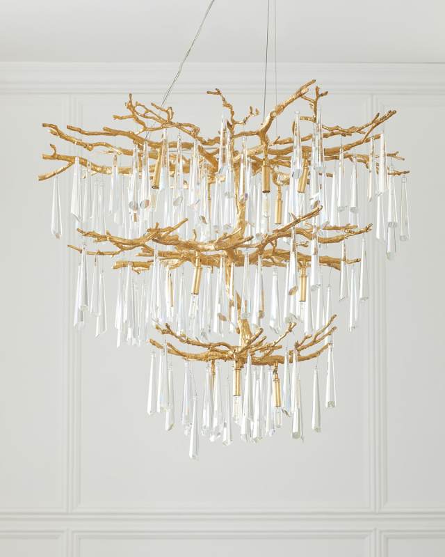 Lucent 12-Light Crystal Drop Chandelier