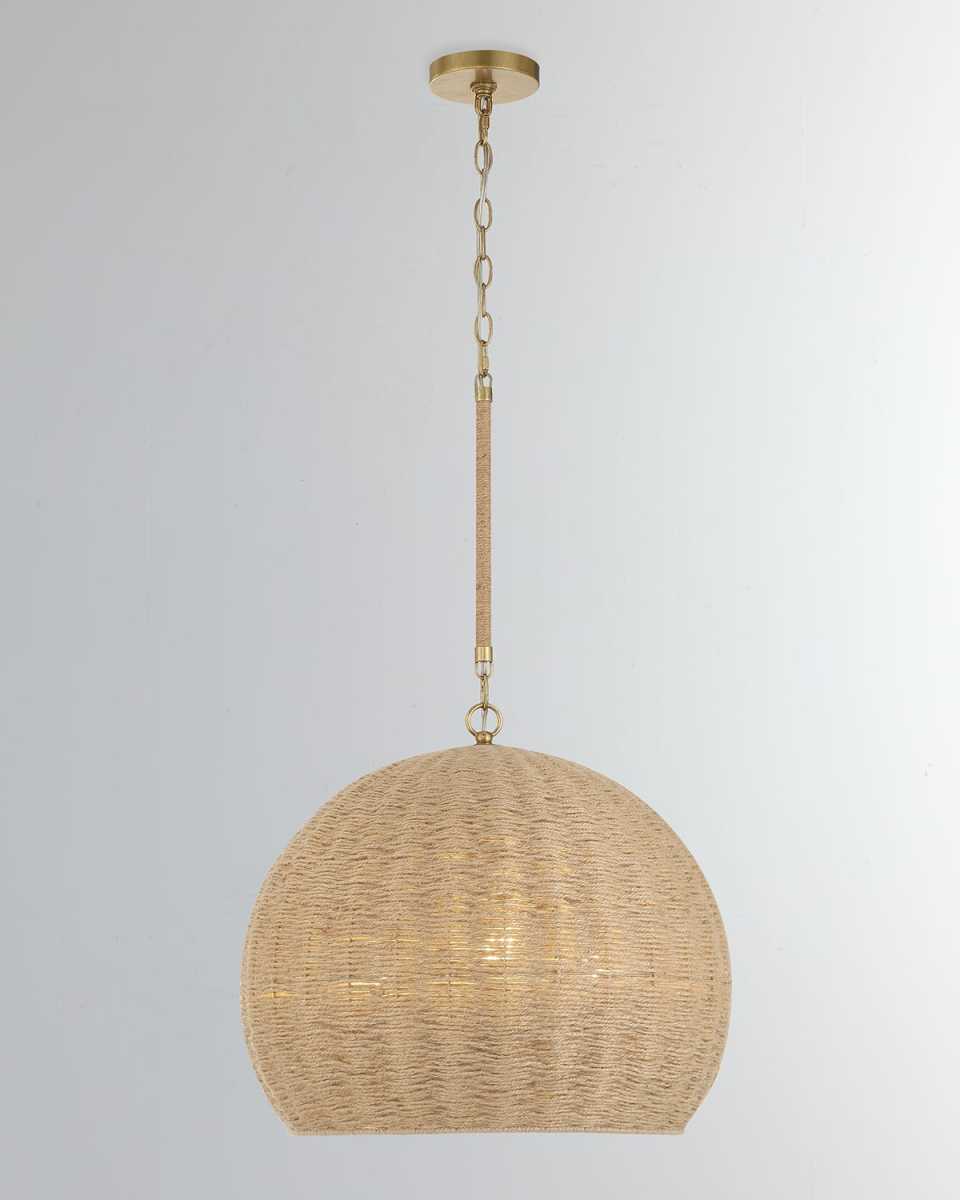 Jace 3-Light Soft Gold Pendant Light