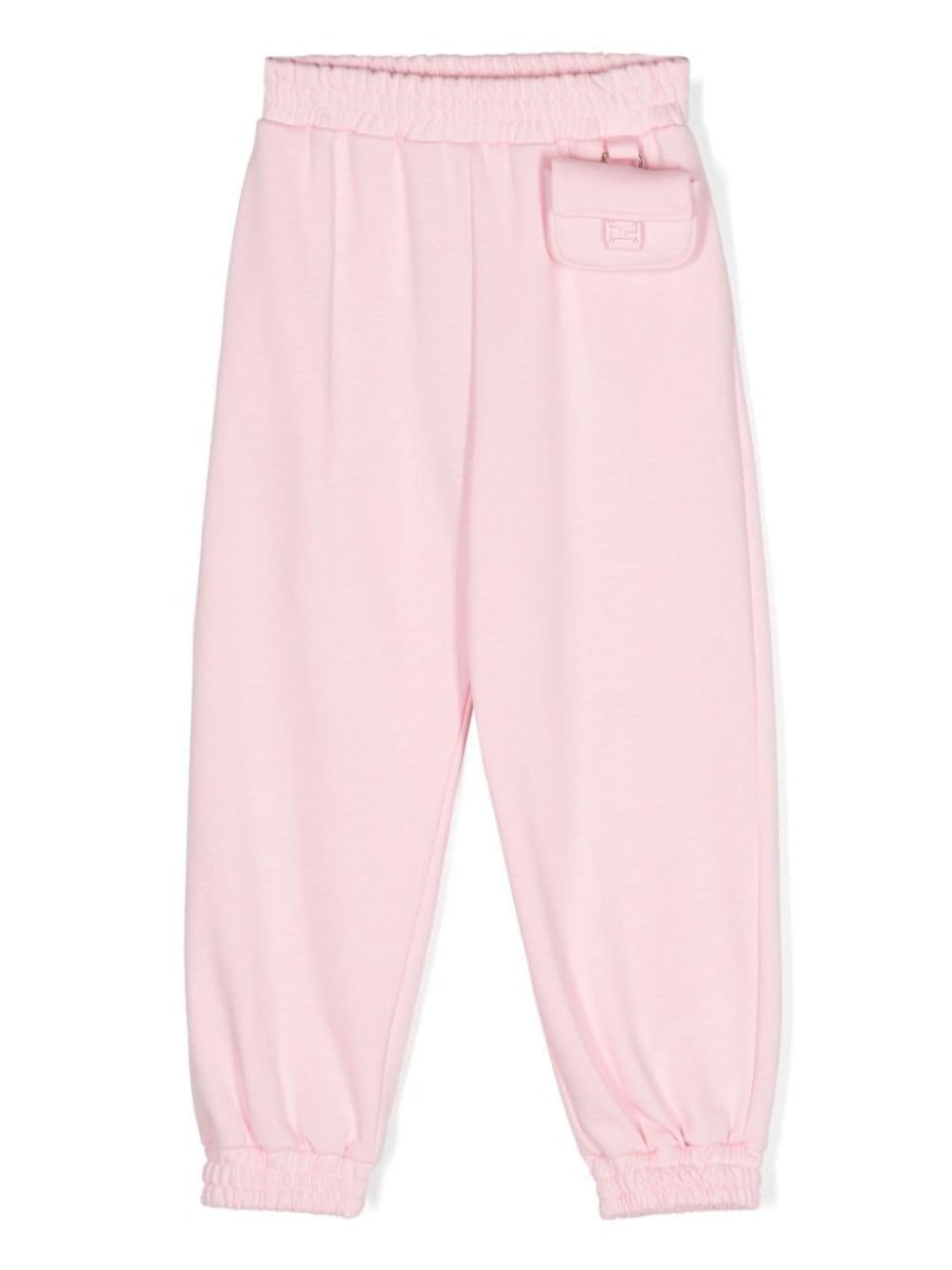 removable-pouch cotton track pants