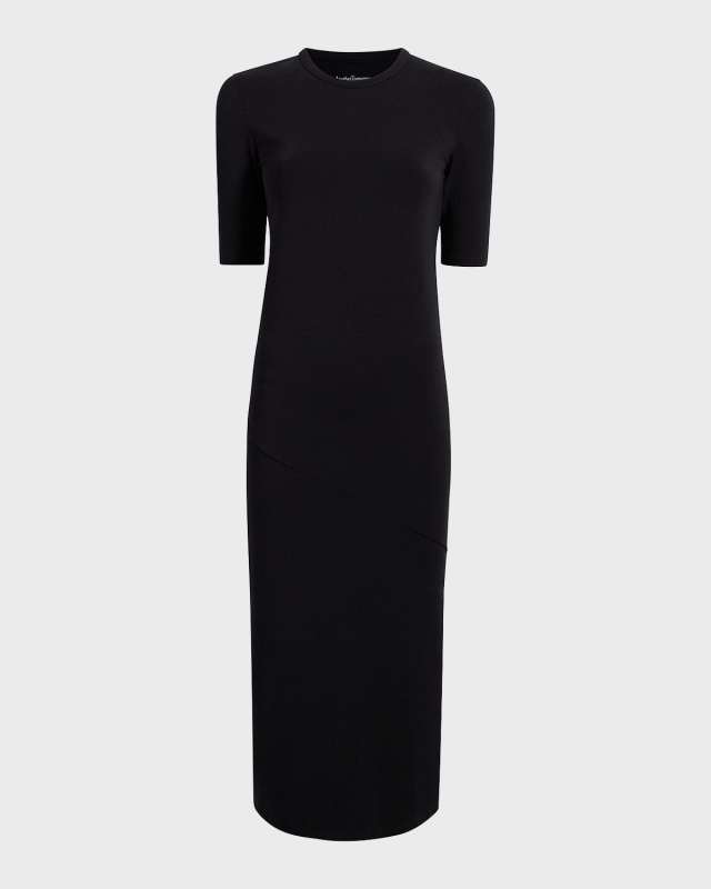 Fitted Midi Dress w/ Elbow Sleeves