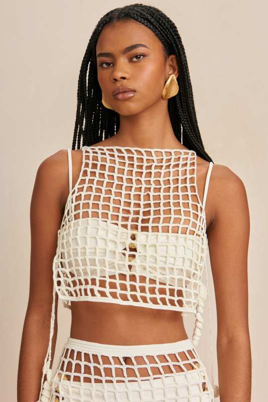 CULT GAIA MOCHNI CROCHET COVERUP