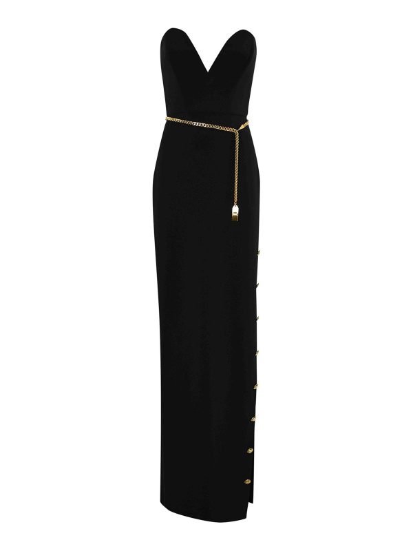 Elisabetta Franchi Maxi Robe - Noir