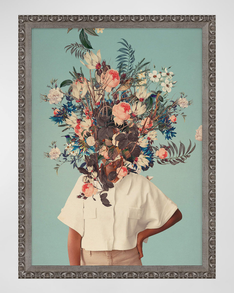 "Thank God It's Spring" Framed Print by Frank Moth, 21" x 28"