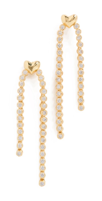 Luv Aj The Molten Heart Cascading Studs Gold