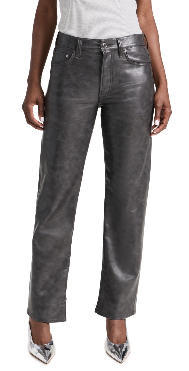 AGOLDE Sloane Straight Pants Smoke