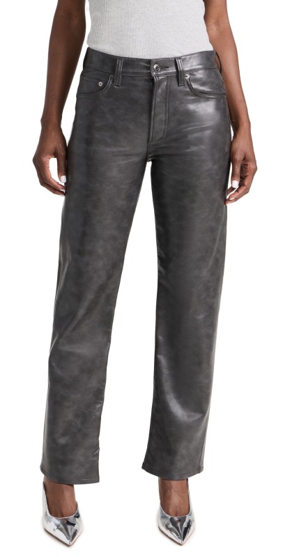 AGOLDE Sloane Straight Pants Smoke