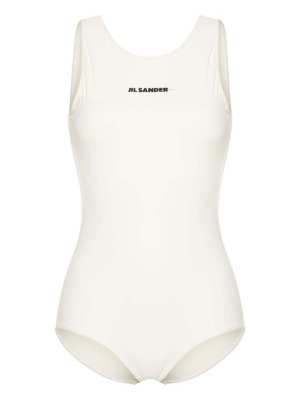 Jil Sander logo-print swimsuit