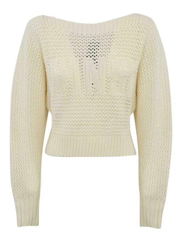 Twinset Pull Col Rond - Crème