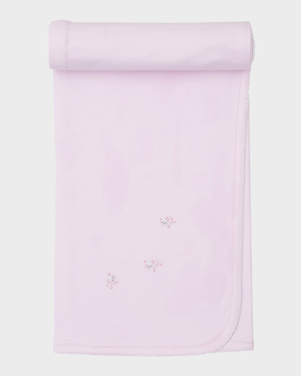 Girl's Fleecy Sheep Pima Cotton Blanket