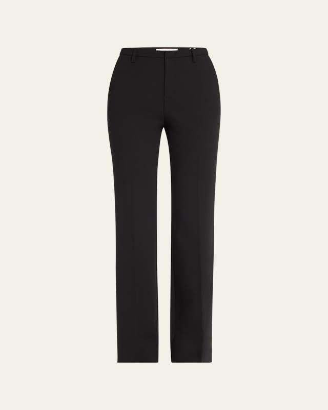 Mid-Rise Tailored Flare Pants
