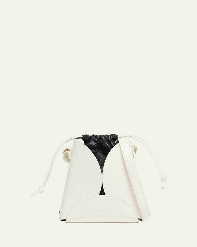 Ellipse Drawstring Calfskin Crossbody Bag