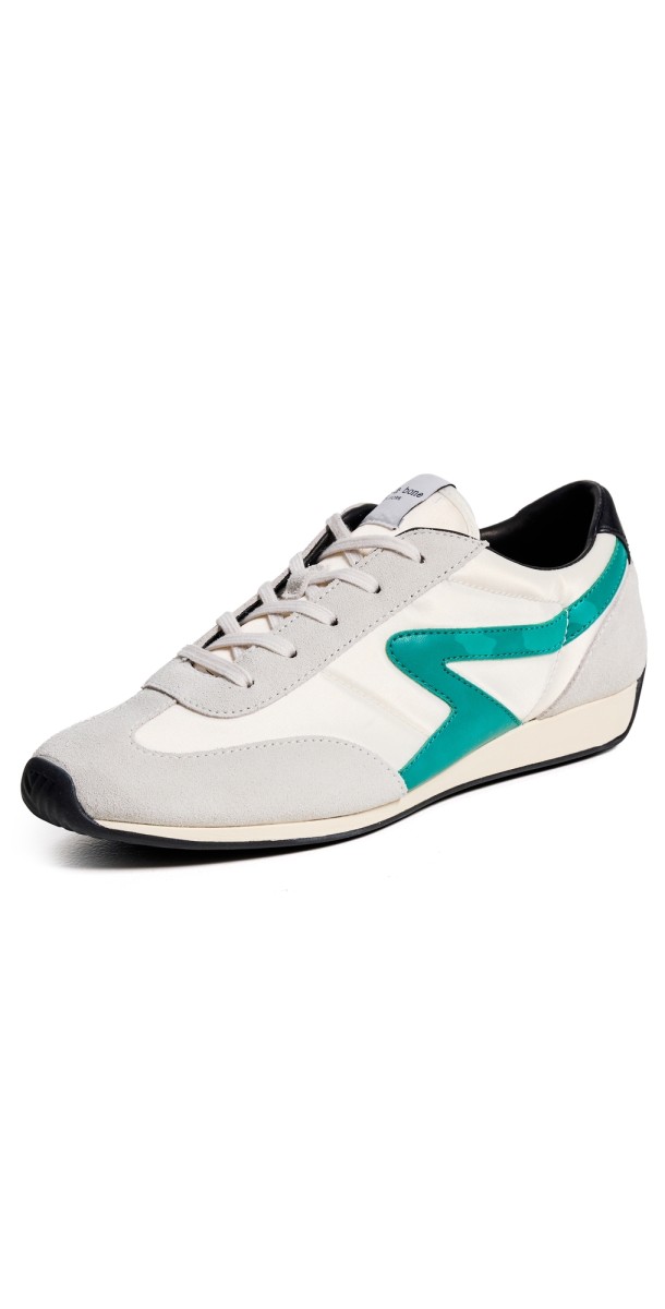 rag & bone Retro Runner Slim Sneakers Whtgrn