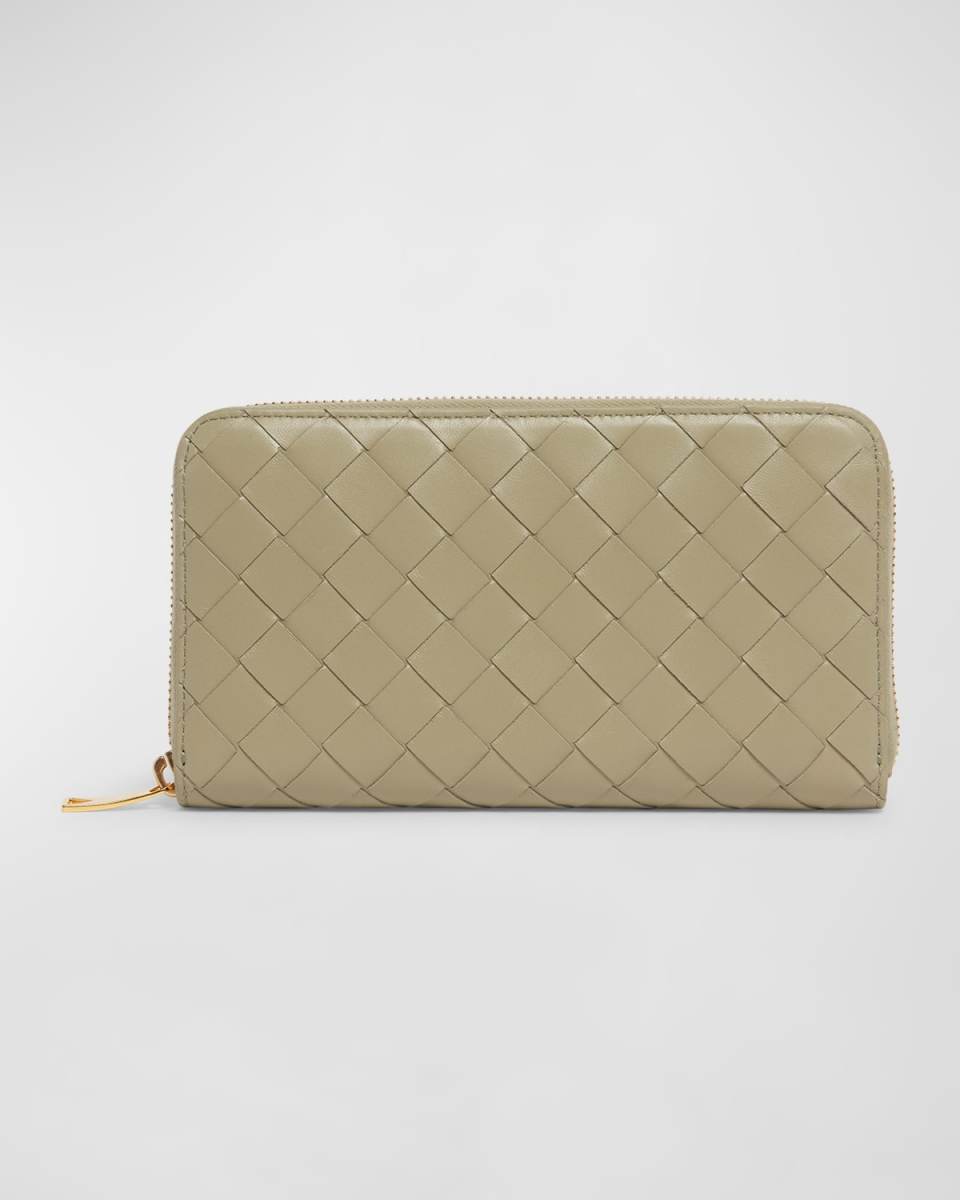 Zip Leather Continental Wallet
