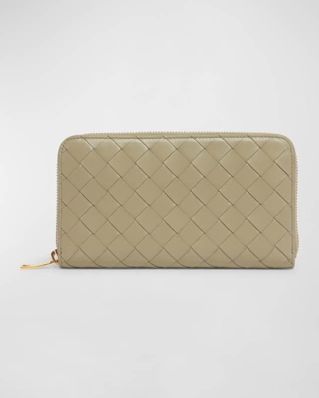 Zip Leather Continental Wallet